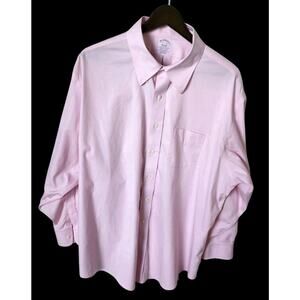 Brooks Brothers 17.5/33 Supima Non-Iron Traditional Fit Pink Button Down Shirt